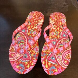 Vera Bradley Paisley Flip Flops